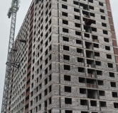 Ход строительства дома блок А в ЖК Лазурный -