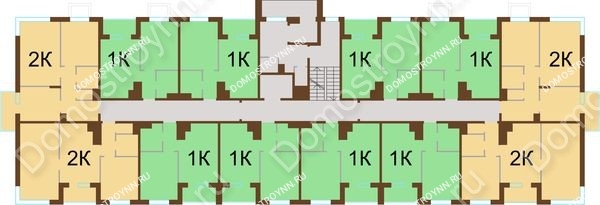 Планировка 1 этажа в доме № 21 в ЖК НОВИНКИ Smart City