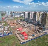 Ход строительства дома 2, корпус 1 в ЖК Чижи -
