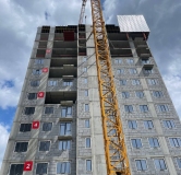 Ход строительства дома 16 в ЖК Progress Встречный -