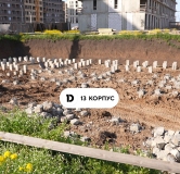 Ход строительства дома Литер 13 (15-1) в ЖК Ридс (REEDS) -