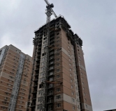 Ход строительства дома № 95В, 2 этап в ЖК На Ленина -
