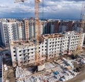 Ход строительства дома № 3.3, блок 1-3 в ЖК Мята -