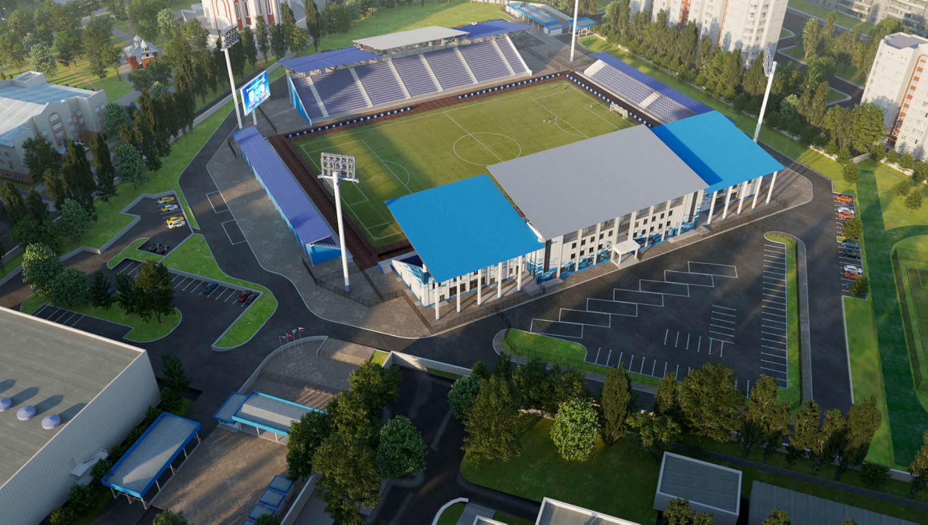 Стадион «Факел» в Воронеже реконструируют за 704 млн рублей - фото 1