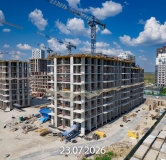 Ход строительства дома 25, ГП-72.107 в ЖК Мириады -