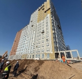 Ход строительства дома 1 в ЖК Q на Кулагина -