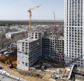 Ход строительства дома 1.3 в ЖК Парк Победы -