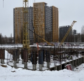 Ход строительства дома 19, секции 1-3 (1 этап) в ЖК Притяжение -