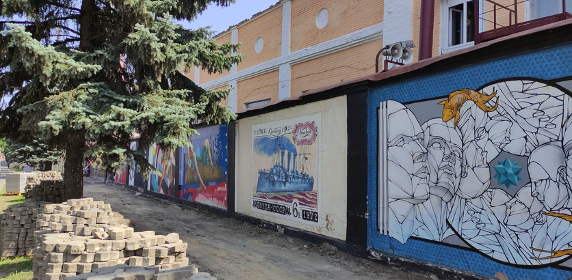 Тротуар на улице Баррикад начали ремонтировать в Нижнем Новгороде - фото 1