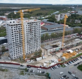 Ход строительства дома 2 в ЖК Комсомольский -