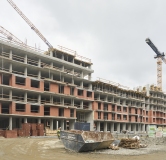 Ход строительства дома 5 в ЖК Брусника в Академическом -