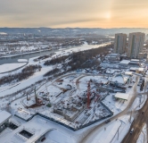 Ход строительства дома 1 в ЖК Небо над Енисеем -