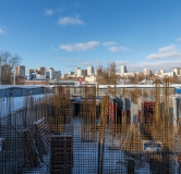 Ход строительства дома 1 в ЖК Страна. Тополёвая -