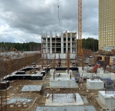 Ход строительства дома 1.3 в ЖК Прогресс Академический -