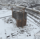 Ход строительства дома 1 в ЖК Голос Заря -