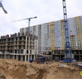 Ход строительства дома № 3 в ЖК Городские сады -