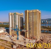 Ход строительства дома № 5.1 в ЖК Новоостровский -