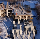 Ход строительства дома 29 (ГП-1) в ЖД Рассвет -