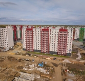 Ход строительства дома 23 в ЖК Вишневая Горка -