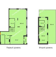 Апартаменты-студия 228,61 м² в Квартал 1А Первомайская, дом №2 - планировка