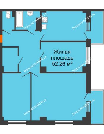 3 комнатная квартира 86,93 м² в ЖК Сокол Градъ, дом Литер 6