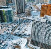 Ход строительства дома 19, секции 2-5 в ЖК Ясный Берег -