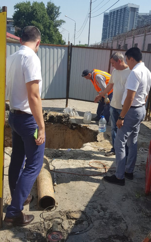 На улице Волоколамской в Ростове прокладывают новый газопровод