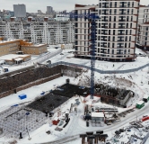 Ход строительства дома 3, секция 1-4 в ЖК Беринг -