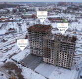 Ход строительства дома 2 в ЖК Союз Priority -