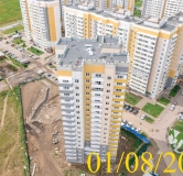 Ход строительства дома № 14 в Микрорайон Нанжуль-Солнечный -