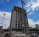 Ход строительства дома 10 в ЖК Прео-8 -