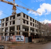 Ход строительства дома 6 в ЖК Альфа дом на Оборонщиков -