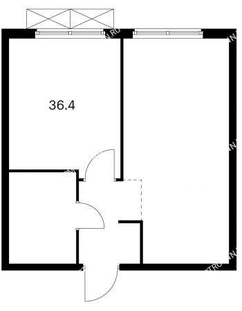 1 комнатная квартира 36,4 м² в ЖК Савин парк, дом корпус 3