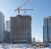 Ход строительства дома № 3 в ЖК Green River (Грин Ривер) -