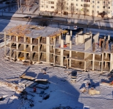 Ход строительства дома 29 (ГП-1) в ЖД Рассвет -