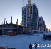 Ход строительства дома 7 в ЖК На Сармановском -