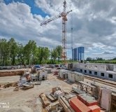 Ход строительства дома 1.1 в ЖК Патриот -