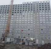 Ход строительства дома 1 в ЖК Лугометрия -