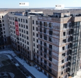 Ход строительства дома 2, секция 2/1,2/2 в ЖК SUNCITY -