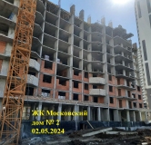 Ход строительства дома № 2 в ЖК Московский -