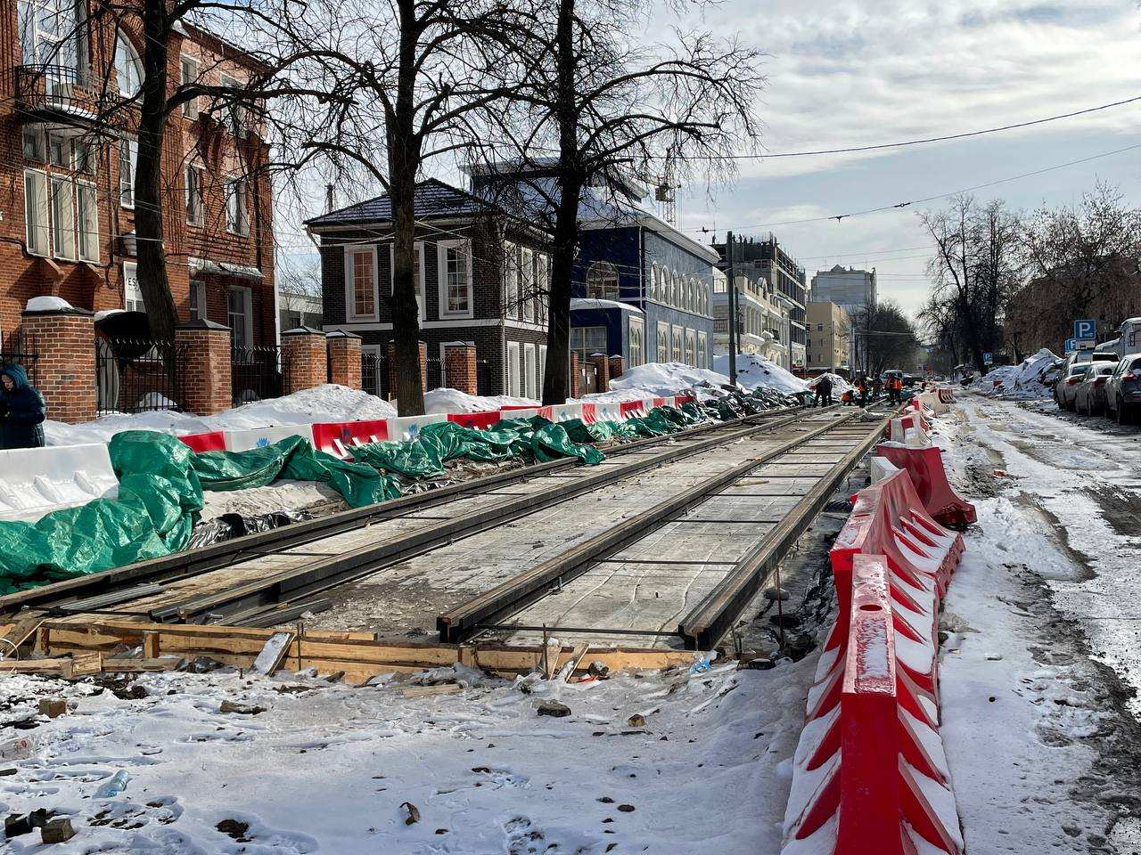 Как идет реконструкция трамвайных путей от Лядова до Нартова - фото 1