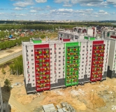 Ход строительства дома 9 в ЖК Вишневая Горка -