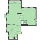 1 комнатная квартира 175,9 м² в ЖК Renaissance (Ренессанс), дом № 1 - планировка