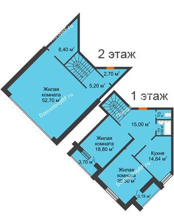 3 комнатная квартира 148,11 м² в ЖК На Гнаровской, дом № 12 корпус 9