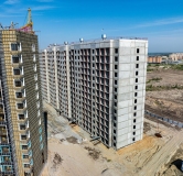 Ход строительства дома 1 в ЖК Самоцветы Бирюза -