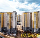 Ход строительства дома № 13 в Микрорайон Нанжуль-Солнечный -