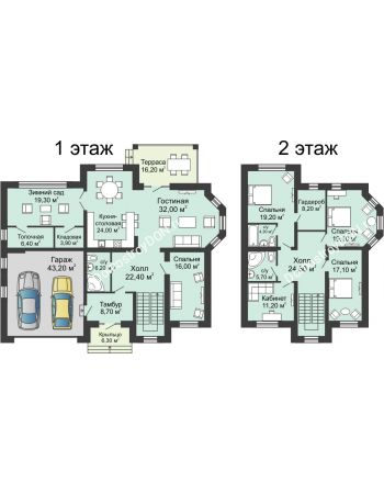 7 комнатный коттедж 313,9 м² - КП Ясная Поляна