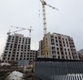 Ход строительства дома № 57, 1 этап, секция 1,2 в ЖК Перемена -