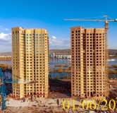 Ход строительства дома № 5.1 в ЖК Новоостровский -