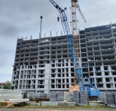 Ход строительства дома 47б, секция Б в ЖК Южный сити -